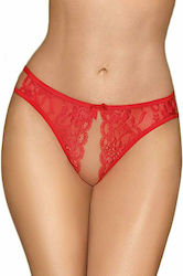 Penthouse Naughty Valentine Open Panties Red