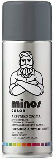 Minos Spray Spray Vopsea cu Metalic Efect Gri 400ml