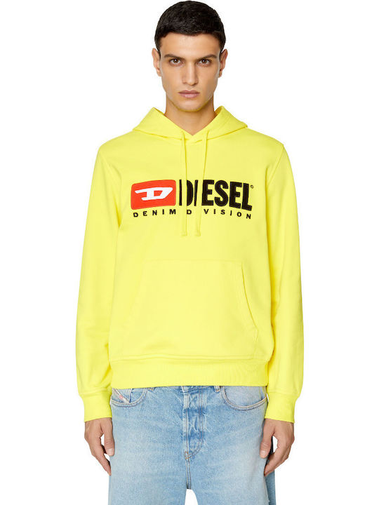 S-ginn-hood-div Sweatshirt with Hood Yellow