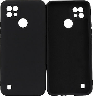 Senso Liquid Silicone Back Cover Black (Realme C35)