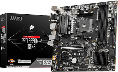 MSI Pro B550M-P Gen3 Motherboard Micro ATX με AMD AM4 Socket