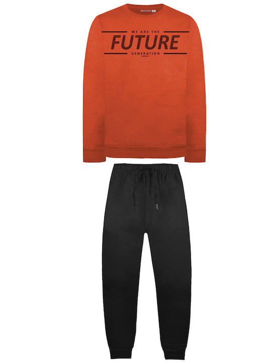 Energiers Kids Sweatpants Set Red 2pcs Future