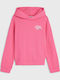 Fleece Kids Sweatshirt with Hood Pink