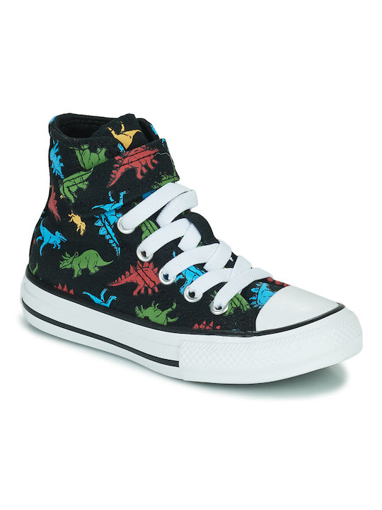 Converse Παιδικά Sneakers High για Κορίτσι Black / Soft Red / Baltic Blue