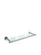 Kleine Wolke Allegra Wall Mounted Bathroom Shelf Inox 53.6x5.2x16.2cm Transparent