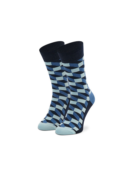 Happy Socks Unisex Κάλτσες με Σχέδια Μπλε