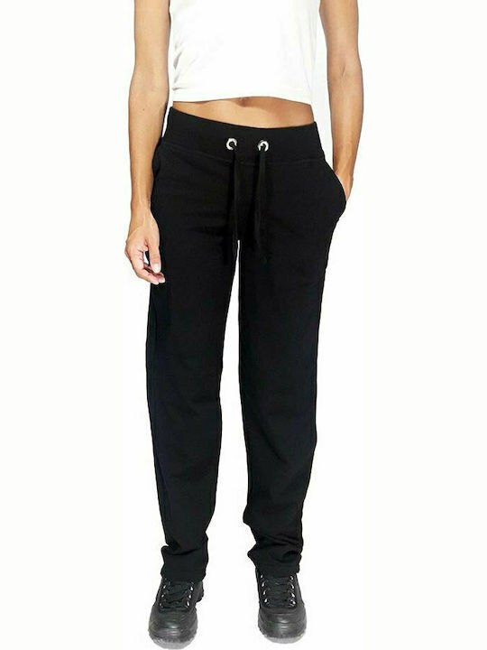 Bodymove Hohe Taille Damen-Sweatpants Schwarz