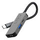 LinQ USB-C Docking Station με HDMI 4K PD Γκρι (LQ48000)