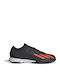 X Speedportal 3 TF Kids Soccer Cleats with Turf Core Black Solar Red Solar Green