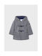 Mayoral Kids Coat Montgomery Long Hooded Gray