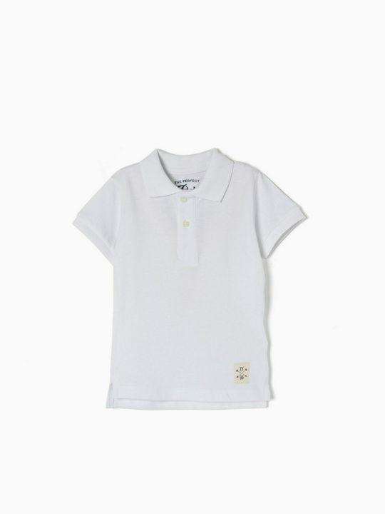 Zippy Kids Polo Short Sleeve White