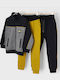 Kinder Sweatpants Set - Jogginganzug Mehrfarbig 3Stück