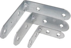 Metal-con Γωνία Ραφιού Γαλβανιζέ σε Ασημί Χρώμα 50x50mm Γ-Γ253