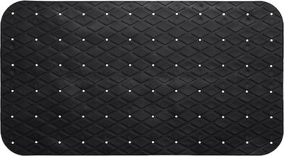 Spitishop F-V Bathtub Mat with Suction Cups Black 35x70cm