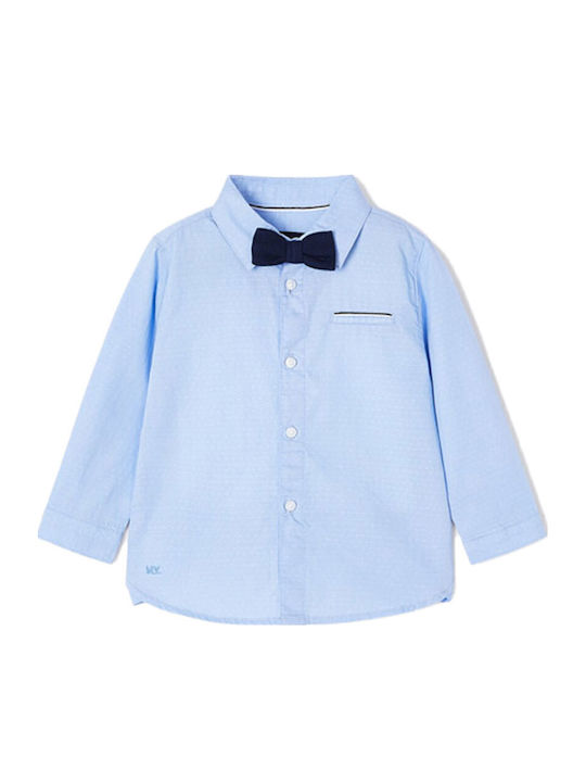 Kids One Color Shirt Long Sleeve Light Blue Ecofriends