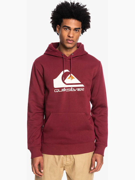 Quiksilver Big Logo Hanorac cu Glugă Burgundy