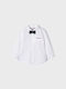 Mayoral Kids One Color Shirt White