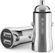 Jellico JC-33 Handy-Autoladegerät mit 2xUSB-A Silber Farbe