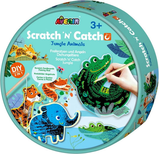Avenir Malerei Scratch 'N' Catch Jungle Animals für Kinder 3+ Jahre alt+ Jahre
