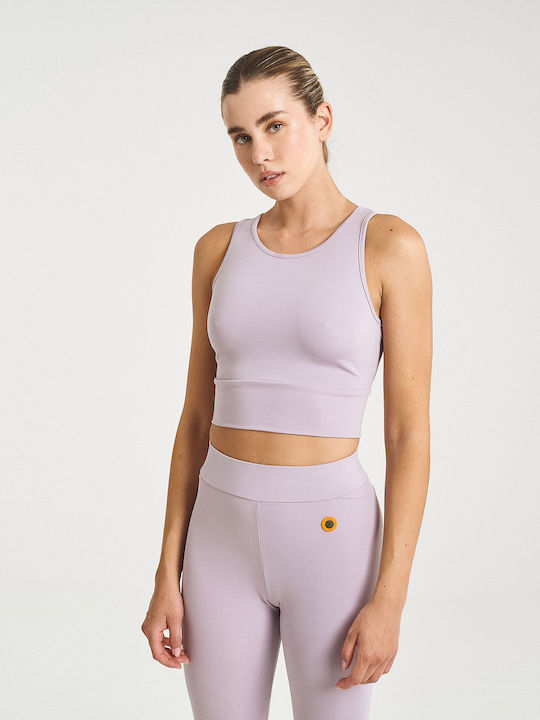 Zero Level Women's Sports Bra without Padding Lilac