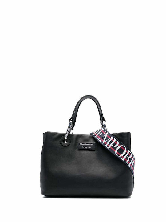 Emporio Armani Leather Women's Bag Hand Black