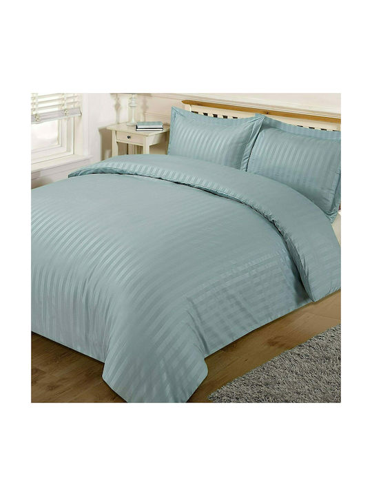 MayHome Σετ Μαξιλαροθήκες με Φάσα Πετρόλ 50x70εκ.