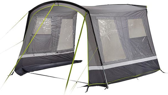 High Peak Cort De Camping Tunel Pentru Automobil Gri Pentru 2 Persoane 300x300x195cm