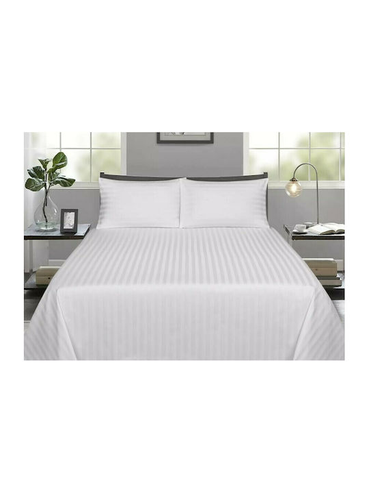 MayHome Sheet Sets Semi-Double 180x240cm. White 3pcs