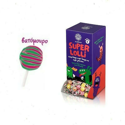 Super Lolli Lollipop with Vitamin C with Flavor Raspberry No Added Sugar 1pcs 8gr