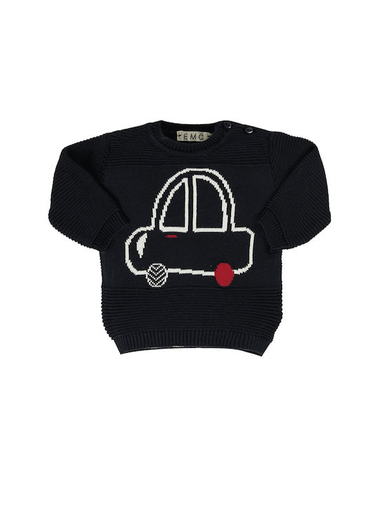 Baby-Pullover mit EMC Auto CE1646 Junge