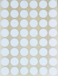 Stef Labels Round Small Adhesive White Label 32mm 600pcs 38