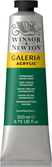 Winsor & Newton Ακρυλικό Χρώμα Ζωγραφικής Permanent Green 200ml