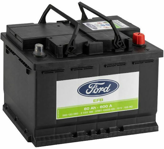 Ford Car Battery with 60Ah Capacity and 600A CCA