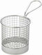 Berkis Frittierkorb Servierkorb Metallisch mit Durchmesser 9cm und Höhe 8.5cm 1Stück