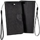 Tel1 Brieftasche Synthetisches Leder Schwarz (Galaxy A52 / A52s)