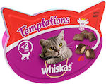 Whiskas Temptations Snack Treats with Calf for Adult Cats 60gr 10200047-6724