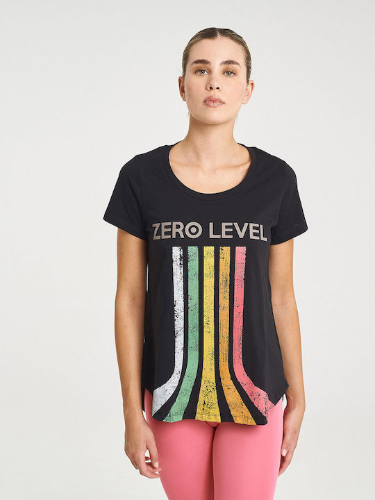 Zero Level Mirai Damen T-shirt Raven Black