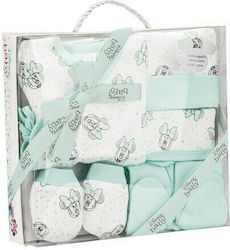 Interbaby Baby Clothes Gift Set for Boys Mint for 0-6 months 5pcs