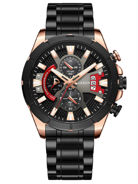 Curren Herrenuhr 48mm Chronograph Batterie mit ...