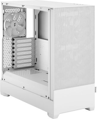 Fractal Design Pop Air Gaming Midi Tower Computer Case with Window Panel White TG Clear Tint