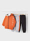 Kinder Sweatpants Set - Jogginganzug Orange 3Stück