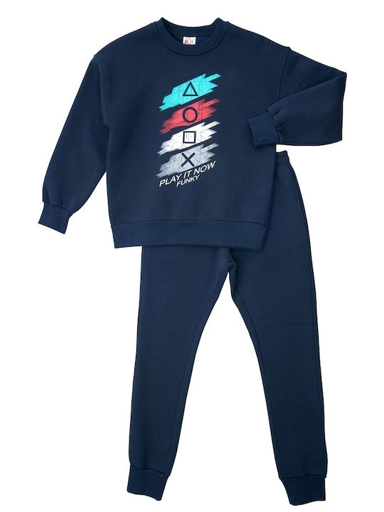 Funky Kids Sweatpants Set Blue 2pcs