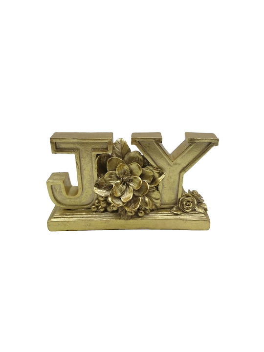 InTheBox Christmas Plastic Figure inscription Gold Length 20.5cm