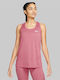 Nike Γυναικεία Μπλούζα Αμάνικη Ροζ