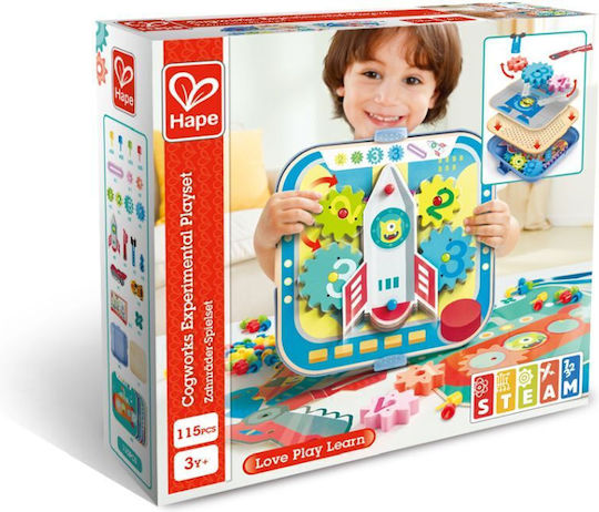 Hape Παιχνίδι Κατασκευών Ξύλινo Early Explorer για Παιδιά 3+ Ετών