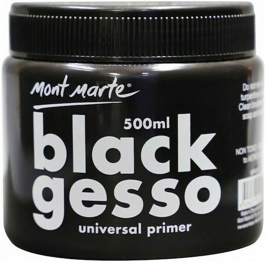 Mont Marte Gesso Primer Black Ακρυλικό 500ml