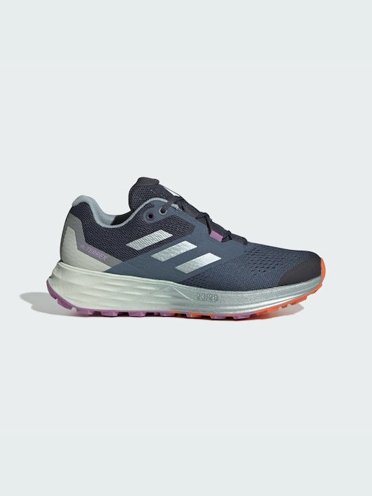 Adidas Terrex Two Flow Ανδρικά Αθλητικά Παπούτσια Trail Running Wonder Steel / Magic Grey Met / Pulse Lilac