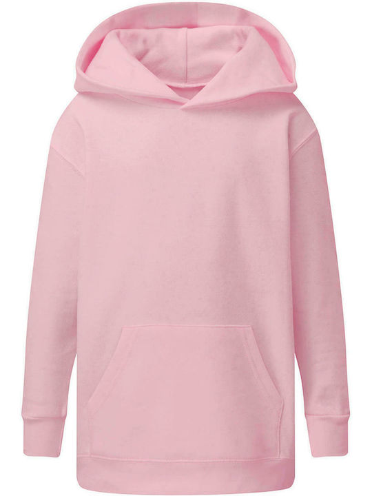 SG Kids Sweatshirt with Hood and Pocket Pink