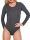 Wrap-Around Bodysuit pentru femei Anthracite