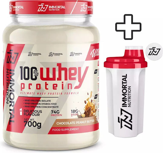 Immortal Nutrition 100% Whey Protein 700gr Chocolate Peanut Butter & Shaker